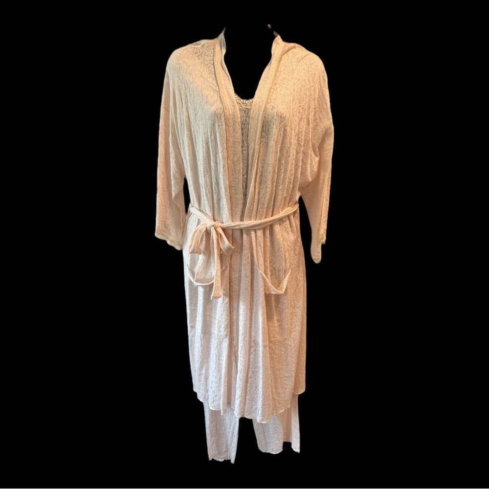 DONNA KARAN vintage robe and matching pajamas